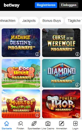 Casino-App BETWAY CASINO
